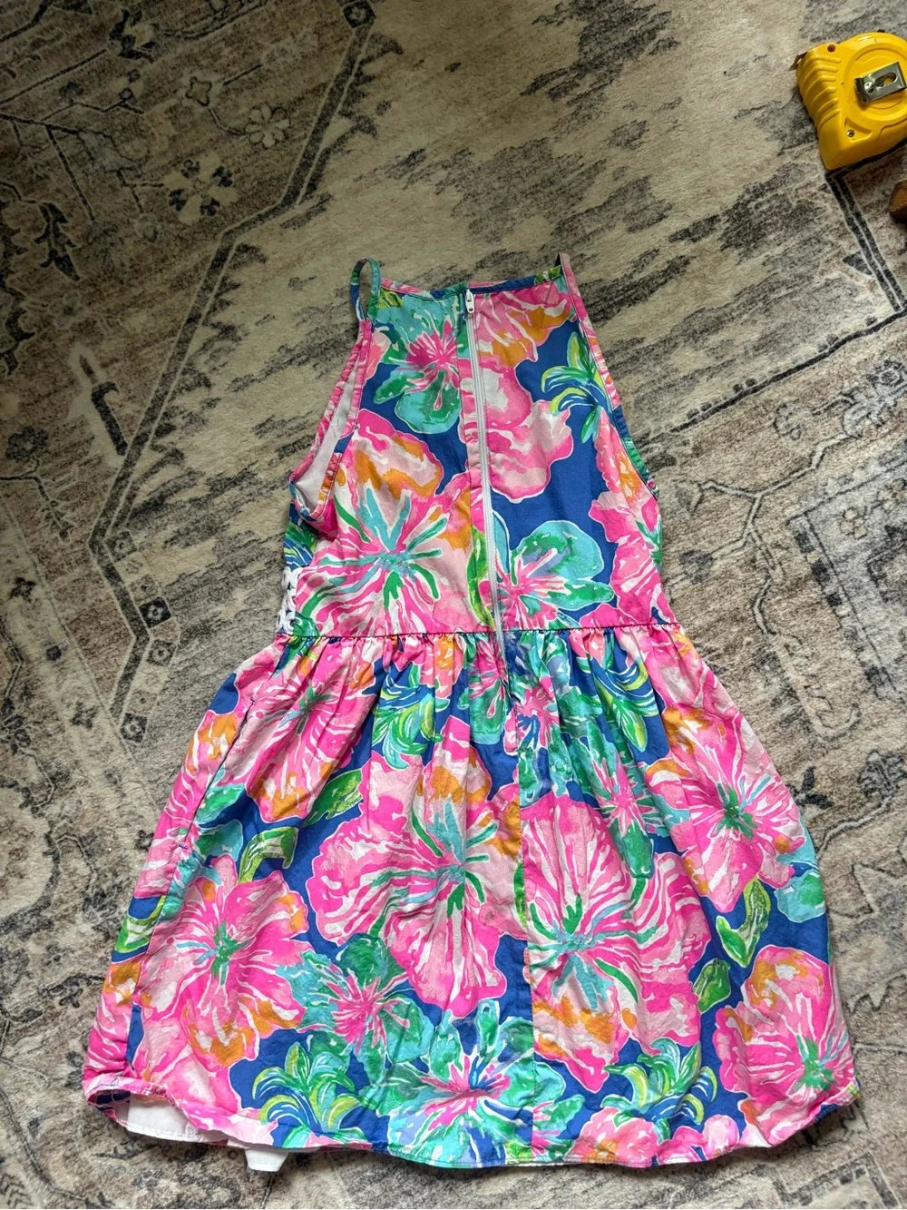 Lilly Pulitzer Elize Dress in Beckon Blue Jungle Utopia size 10 girls